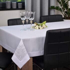 Obrus Panama Dekor – Biały