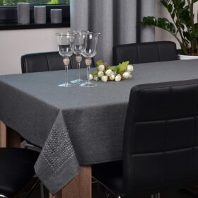 Obrus Panama Dekor – Grafit