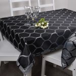 Obrus Casablanca Lux Grafit-Srebro