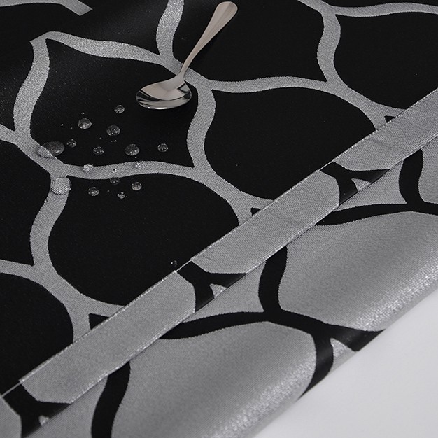 Obrus Casablanca Lux Czarno-Srebrny Obrus Casablanca Lux Czarno-Srebrny