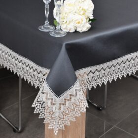 Obrus z Gipiurą 114 – Grafit Szary