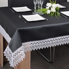 Obrus z Gipiurą 114 – Grafit Biel