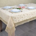 Obrus z Gipiurą 127 – Perłowy