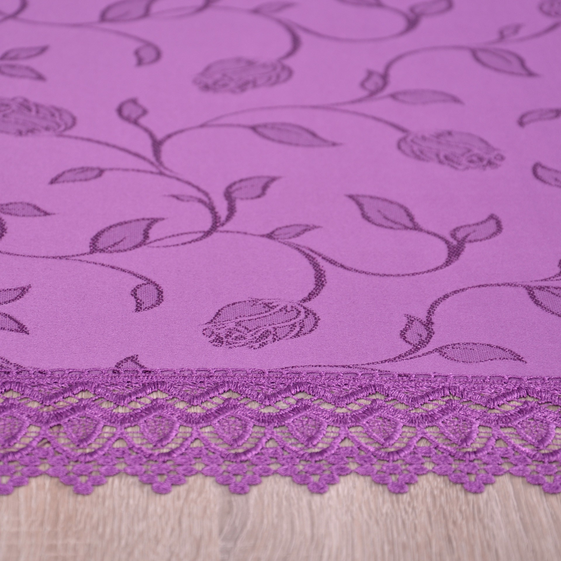 Obrus z Gipiurą 127 – Fioletowy Obrus z Gipiurą 127 – Fioletowy