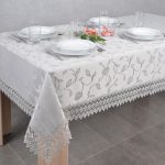 Obrus z Gipiurą 127 – Perłowy