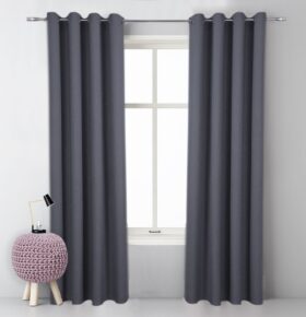 Zasłona Panama – Grafitowa