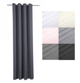 Zasłona Panama – Grafitowa