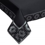 Obrus Vega Lux – Czarny Srebro