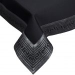 Obrus Rodos Lux – Czarny-Srebro