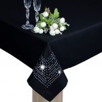 Obrus Panama Dekor – Czarny