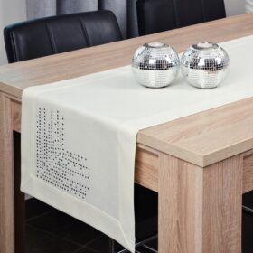 Bieżnik Panama Dekor - Ekri