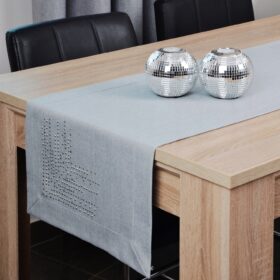 Bieżnik Panama Dekor - Szary