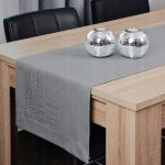 Bieżnik Panama Dekor – Jasny Szary