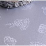 Obrus Gold Silver Zajączek – Biały Srebro