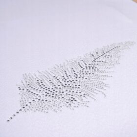 Pas Liść – Biały Srebro