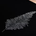 Pas Liść – Czarny Srebro