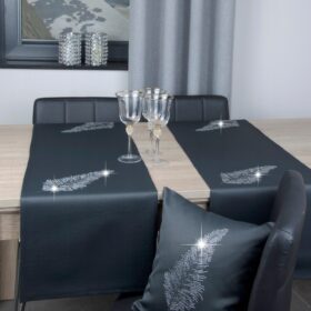 Pas Liść - Grafit Srebro