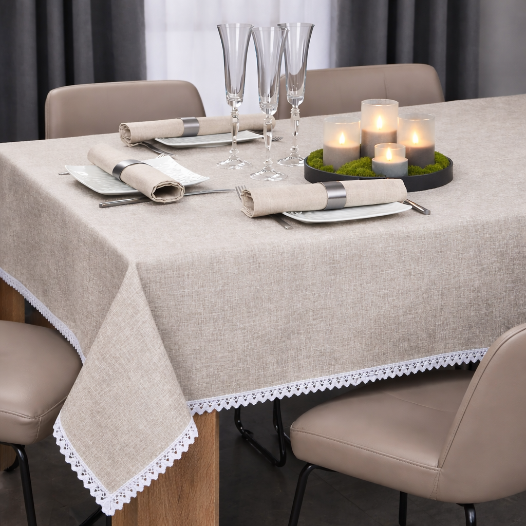 Obrus Malaga – Beżowy Obrus Malaga – Beżowy