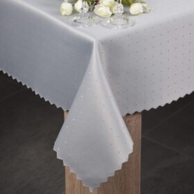 Obrus w Kropki – Szary Obrus w Kropki – Szary