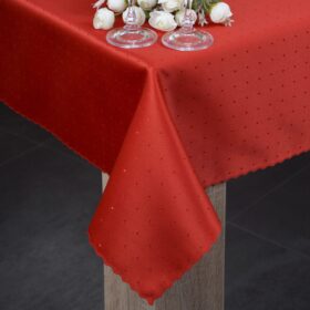 Obrus w Kropki – Czerwony