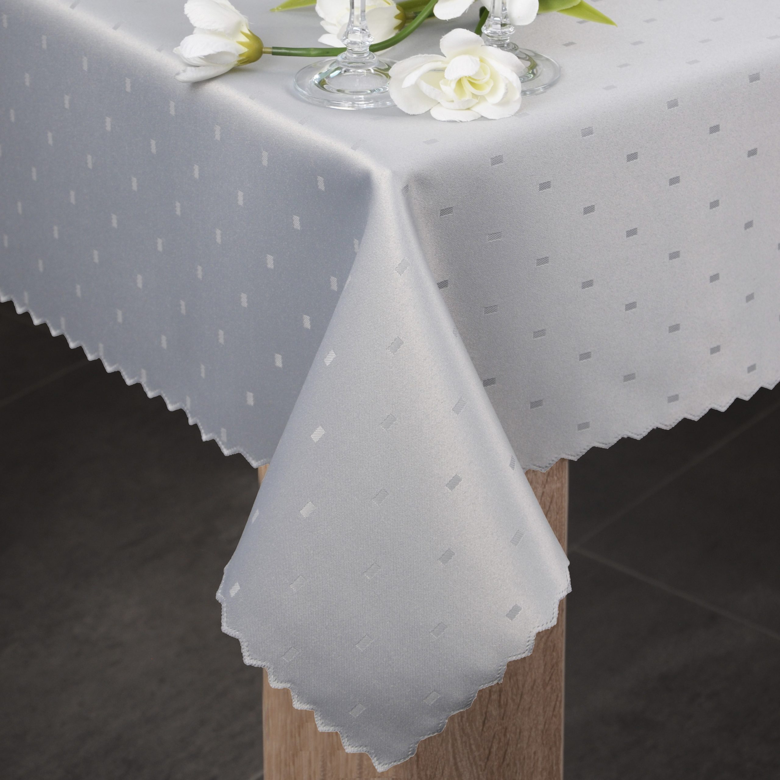 Obrus plamoodporny Szary wzór XV Obrus plamoodporny Szary wzór XV