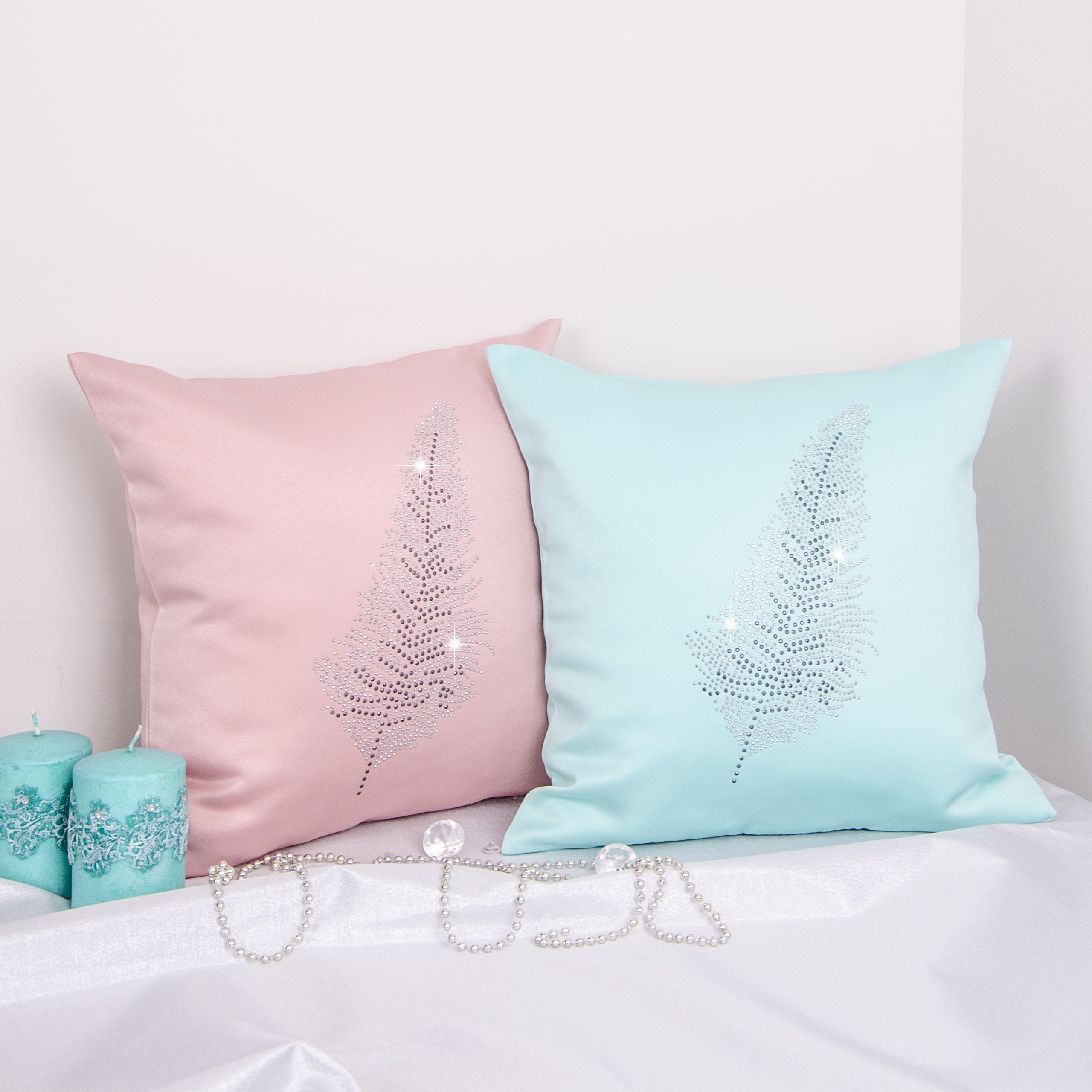 Poszewka Liść – Pudrowy róż Poszewka Liść – Pudrowy róż