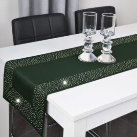 Pas Szmaragd Złote Dżety - Zielony Ciemny