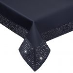 Obrus Szmaragd Złote Dżety – Granatowy