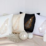 Poszewka Liść – Zielony Ciemny Złoto