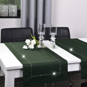 Pas Glamour - Zielony Ciemny Złoto