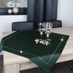 Serweta Glamour – Zielony Ciemny Złote Dżety