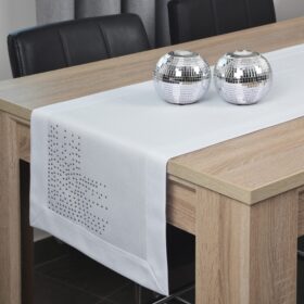 Bieżnik Panama Dekor - Jasny Szary