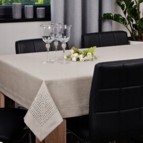 Obrus Panama Dekor - Beżowy