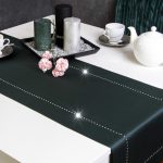 Bieżnik  Glamour – Zielony Ciemny