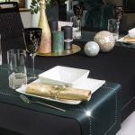 Bieżnik  Glamour – Zielony Ciemny