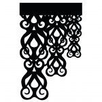 Ażur Dekor Narożny wz.3 – Czarny Ażur Dekor Narożny wz.3 – Czarny