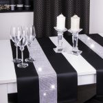 Bieżnik Cyrkonia – Czarny ze srebrną listwą