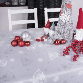 Obrus Świąteczny choinki BN/LM19 – Szary