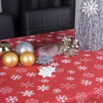Obrus Świąteczny Śnieżynki – Czerwień Obrus Świąteczny Śnieżynki – Czerwień
