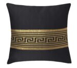 Poszewka Rodos Lux – Czarny Złoto