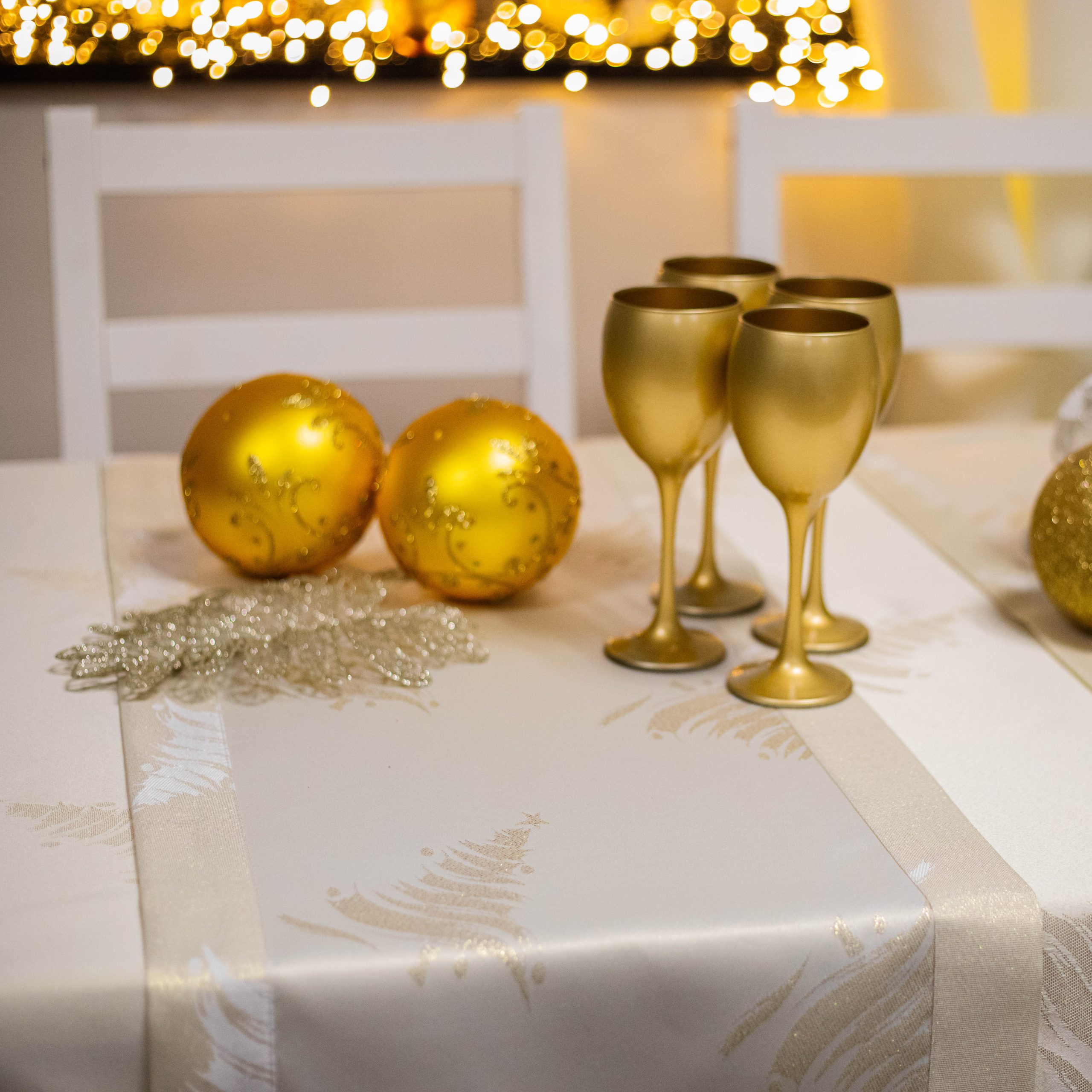 Pas świąteczny Gold Silver Choinka – Złoto Pas świąteczny Gold Silver Choinka – Złoto