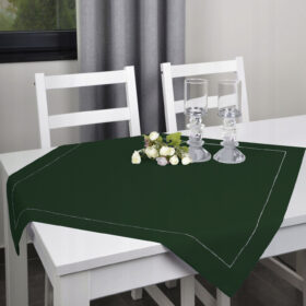 Serweta Panama Lux – Ciemna zieleń ze srebrnym