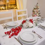 Obrus świąteczny Gold Silver Gwiazdki – Srebro