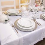 Bieżnik świąteczny Gold Silver Choinki – Srebro Bieżnik świąteczny Gold Silver Choinki – Srebro