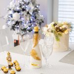 Obrus Kropki Lux – Biel Srebro