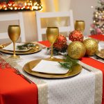 Bieżnik Kropki Lux – Złoto