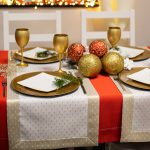 Bieżnik Kropki Lux – Złoto