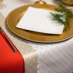 Bieżnik Kropki Lux – Złoto