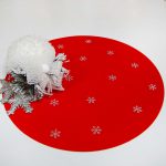 Podkładka świąteczna Gwiazdki koło – Czerwień