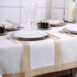 Bieżnik Kropki Lux – Złoto